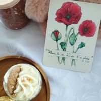 carte de remerciements créée par Aline Richard illustration