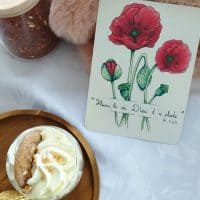 carte de remerciements créée par Aline Richard illustration