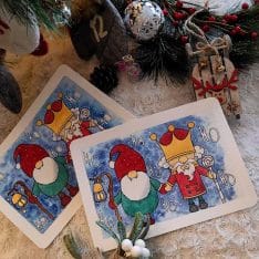 cartes de vœux créations de Aline Richard illustration