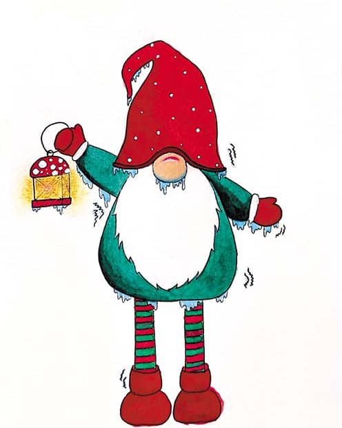 lutin de noël créé par Aline Richard